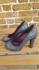 Beyond Skin size 6 vegan excellent condition retro multi colour glitter shoes