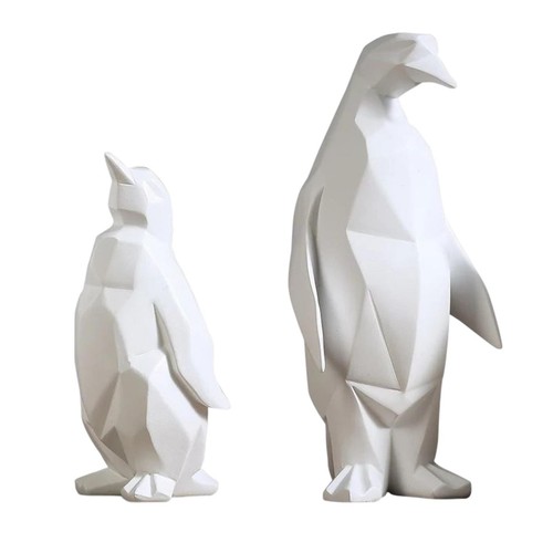 Nordic style penguin sculpture - style,
