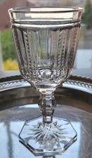 Antique Elegant Baccarat Victorian 1860 Crystal Small Wine 5 1/2" Tall 246 grams