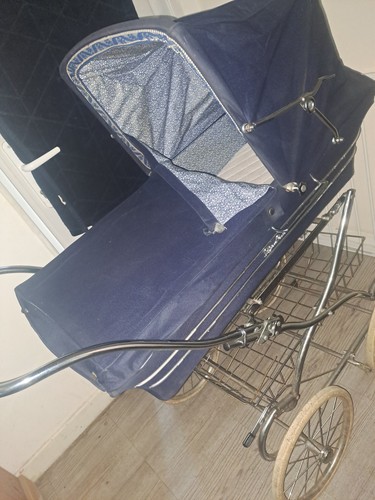 Vintage silver cross pram - vintage,
