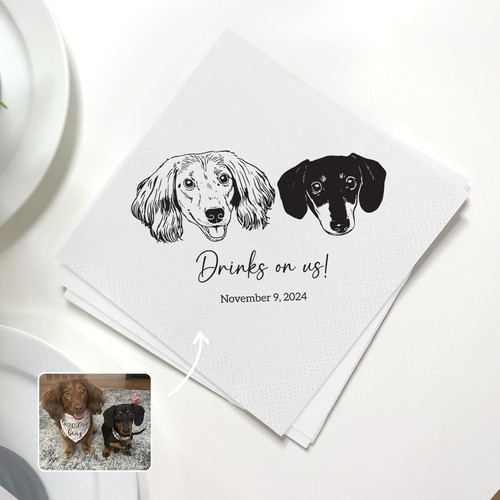 Personalised pet photo wedding - personalised,