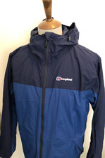 MEN'S BERGHAUS HYDROSHELL PADDED JACKET SIZE LARGE BLUE
