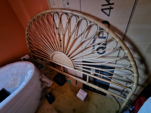 Too rattan headboard - too,