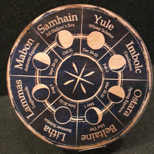 Wooden moon phase - wheel, the