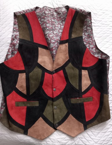 Vtg 70s patchwork real - 70s,