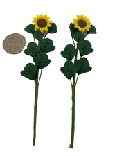 Dolls house tall sunflowers - dolls,