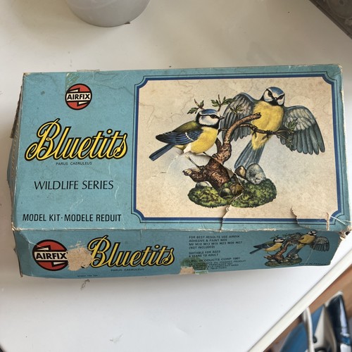 Vintage airfix blue tits - vintage,