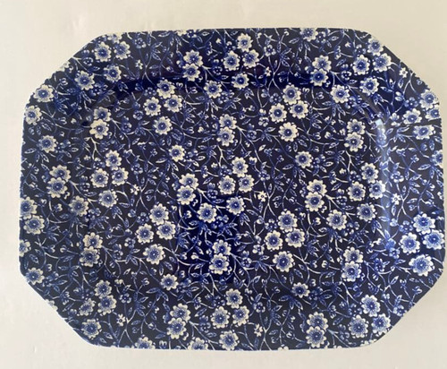 Burleigh blue calico - burleigh, rectangle