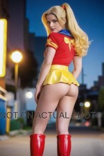 Cute Sexy Pretty Blonde Manga Cosplay Photo 6x4 Inches Glossy Sexy Photograph
