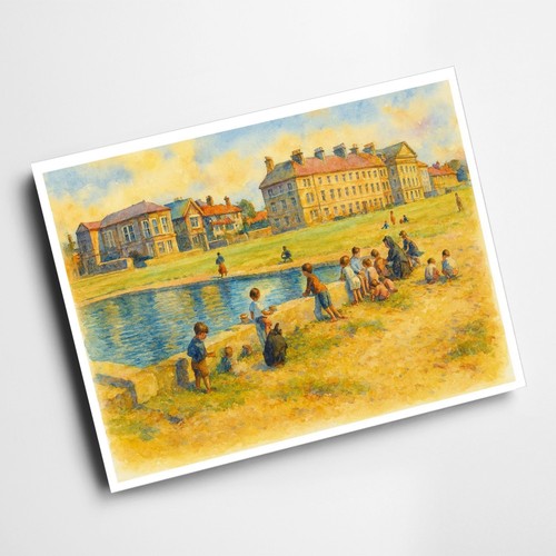 Print model yacht pond - -,