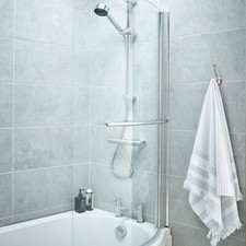 Nuie shaped hinged bath - hinged,