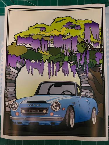 Datsun roadster poster - datsun, 1600