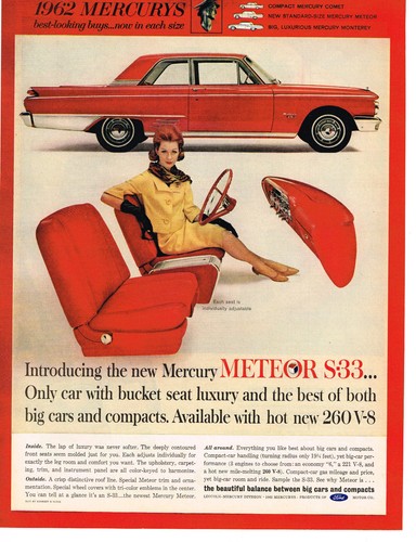 Magazine 1962 mercury - ad,