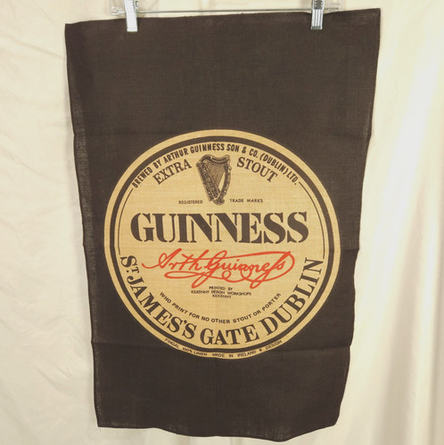 Guinness stout linen fabric - guinness,