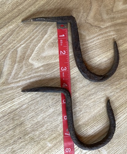 Pair early wrought iron - pair, beam