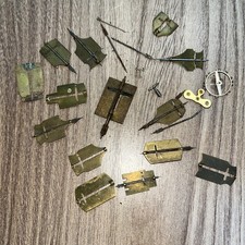 Various Clock movement parts fly wheel cog as found spares repairs flies