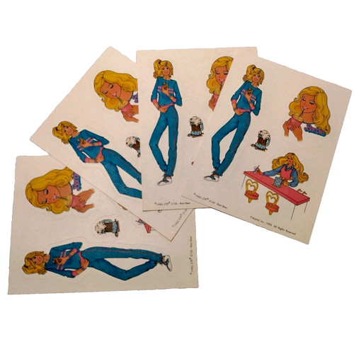 Barbie sticker sheet - sheet, of