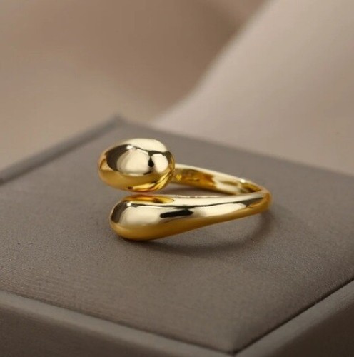 18k gold plated - plated, open