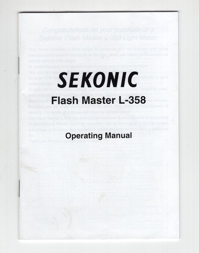 Sekonic flash master - sekonic,