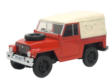 Oxford 43LRL011 LAND ROVER LIGHTWEIGHT CANVAS BACK - RED -  1:43 Scale
