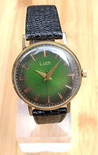 Soviet Watch LUCH Men's 23J Gold Plated USSR Completely Authentic