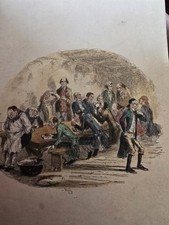 Georgian Print ' A workhouse Dinner'.
