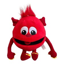 Puppet Company Red Monster Baby Puppet Squeaker 10" Hand Glove Soft Toy
