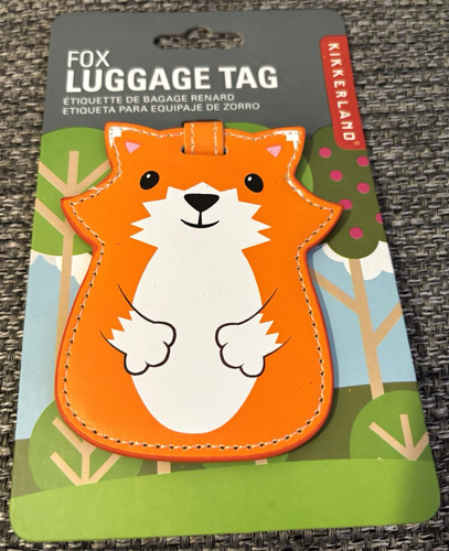 Kikkerland fox luggage tag - luggage,