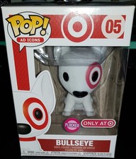Funko Pop Ad Icons Target 05 Bullseye Flocked Red Collar Vaulted Only at Target