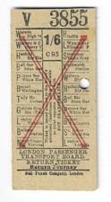 Bus Tram Tickets, L P T B (COUNTRY), 1/6 C93, Welwyn High St / London Victoria