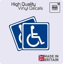 2 X Disabled Sign Disability