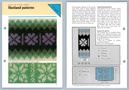 Shetland patterns stitch - shetland,