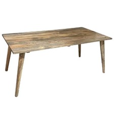 SOLID MANGO WOOD LIGHT VINTAGE 180CM DINING TABLE