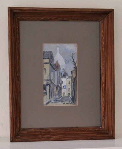 Vintage french street scene - french,