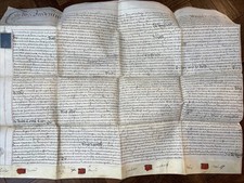 1770 Indenture On Vellum Saxilby, Lincoln Hawood & Medcalf