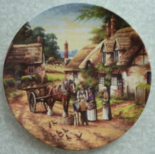 Wedgewood Plate 9 Buying the Bread from Country Days Collection #3337C FBC