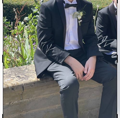 Next boys black trousers - black,