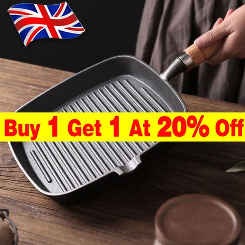 Cast iron griddle frying - frying, pan