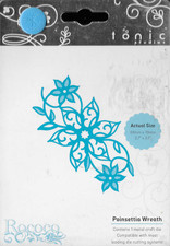 Tonic Studios Poinsettia Wreath cutting die for cardmaking, scrapbooking, crafts