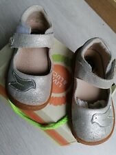 Livie & Luca - PIO PIO ll - Silver Shimmer Suede Leather girls shoes - Size 6.5
