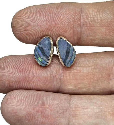 Australian opal studs - opal,