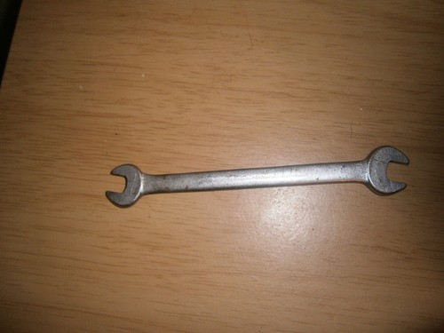 Vintage silver tone spanner - vintage,