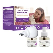Cat Calming Diffuser Pet Anti Anxiety Feline Pheromones Plug Stress Relief  L4A8