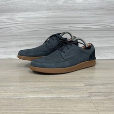 Clarks Oakland Craft Shoes Size 8 Brown Gum Blue Nubuck Active Air Men’s