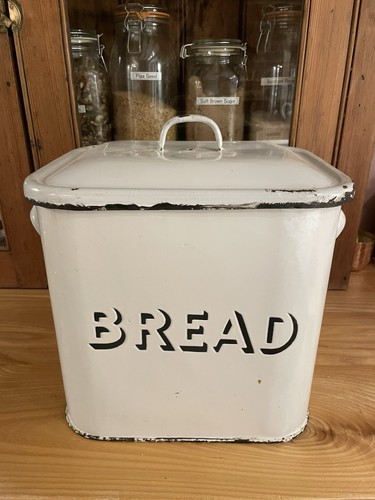 Antique white enamel - antique, bread