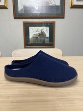 Hotter Love Wool Slippers Navy