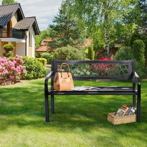 Seater steel garden - seater, bench