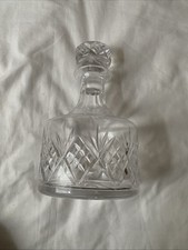 Beautiful Wide Crystal Decanter With Stopper *read info*