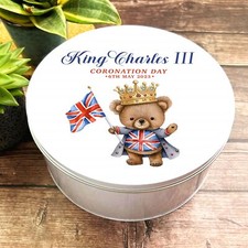 Round Cute Crown Teddy Bear Uk