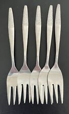Prestige Stainlass Steel Dutch Dessert / Oyster Forks x 5  Netherlands Holland
